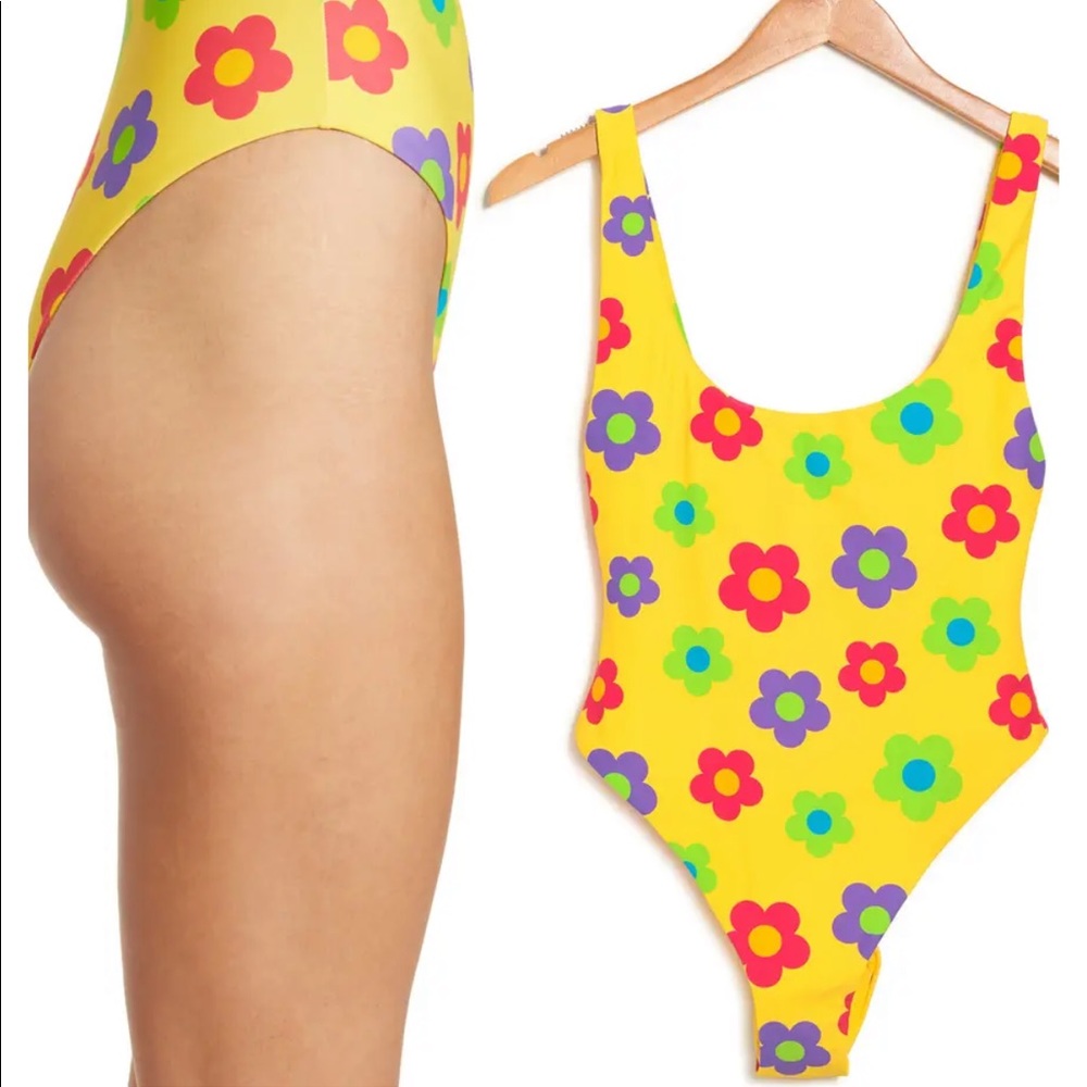 WeWoreWhat Scoop High-leg One Piece